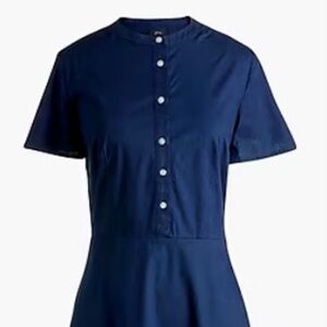 JCrew Blue 8 Scandi Girl Normcore MIDI Dress Cotton